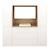 Combiné commode à langer 3 tiroirs, 2 colonnes et niche décor chêne mokka - mokka Blanc 3 - vertbaudet enfant 