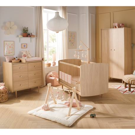 Armoire 2 portes décor bois chêne bohême - boheme Beige 6 - vertbaudet enfant 