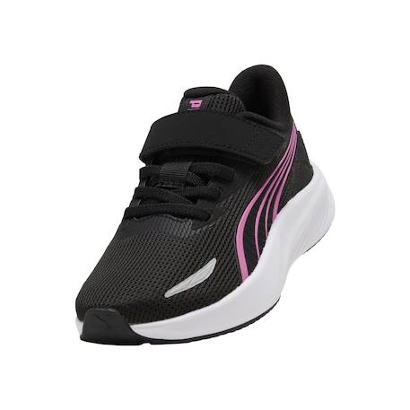 Baskets basses à scratch Noir  argent blanc+Noir rose+Rose mauve argent rose blanc 11 - vertbaudet enfant 