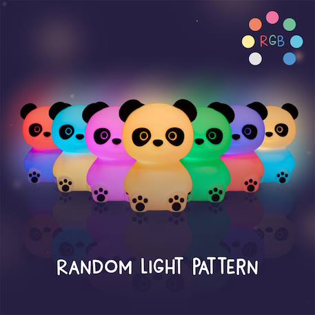 Veilleuse bébé panda à intensité variable avec minuterie paddy panda Blanc 4 - vertbaudet enfant 