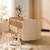 Chambre bébé trio: lit bébé 70x140 évolutif, commode à langer 6 tiroirs et armoire 2 portes décor chêne bohême - boheme Beige 4 - vertbaudet enfant 