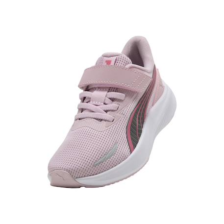 Baskets basses à scratch Noir  argent blanc+Noir rose+Rose mauve argent rose blanc 17 - vertbaudet enfant 