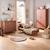 Chambre bébé trio: lit bébé 70x140 évolutif, commode à langer 4 tiroirs et armoire 2 portes décor noyer - choco Marron 3 - vertbaudet enfant 