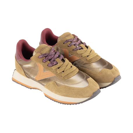 Baskets basses à lacets Olive+Violet bleu 5 - vertbaudet enfant 