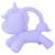 Anneau de dentition bébé en silicone licorne Violet 1 - vertbaudet enfant 