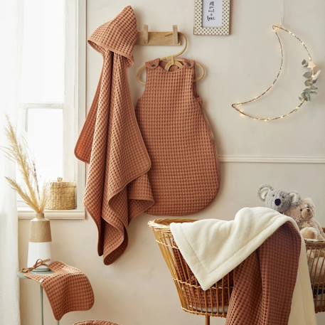 Gigoteuse hiver gaufrée cassonade tog 3 (0-6 mois) Beige+Orange 4 - vertbaudet enfant 