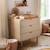 Chambre bébé trio: lit bébé 60x120, commode à langer 3 tiroirs et armoire 2 portes décor chêne suave - solene Marron/beige 3 - vertbaudet enfant 