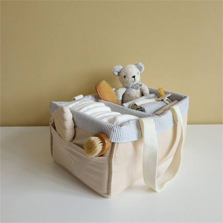 Organiseur de couches classic stripes blue Bleu, blanc 1 - vertbaudet enfant 