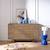Chambre bébé duo: lit bébé 70x140 évolutif et commode à langer xxl décor chêne mokka - mokka Marron 5 - vertbaudet enfant 