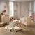 Chambre bébé duo: lit bébé 60x120 et commode à langer 3 tiroirs décor chêne suave - solene Marron/beige 1 - vertbaudet enfant 