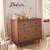 Commode 4 tiroirs décor bois noyer - choco Marron 1 - vertbaudet enfant 