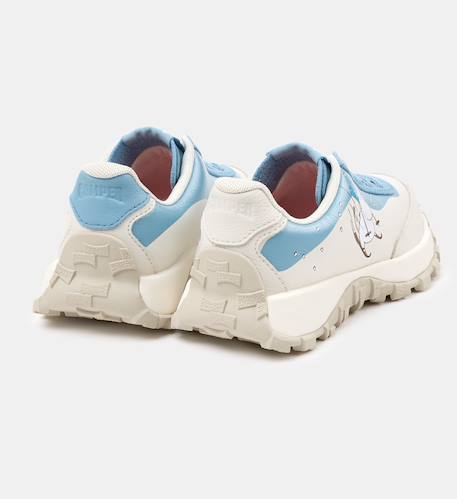 Baskets garçon smooth leather drift trail Argent 034+Blanc bleu 033+Noir 9 - vertbaudet enfant 