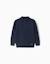 Pull en mélange de laine avec col montant Bleu foncé+Rouge 1 - vertbaudet enfant 