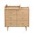 Plan à langer coulissant pour commode décor bois chêne bohême - boheme Beige 4 - vertbaudet enfant 