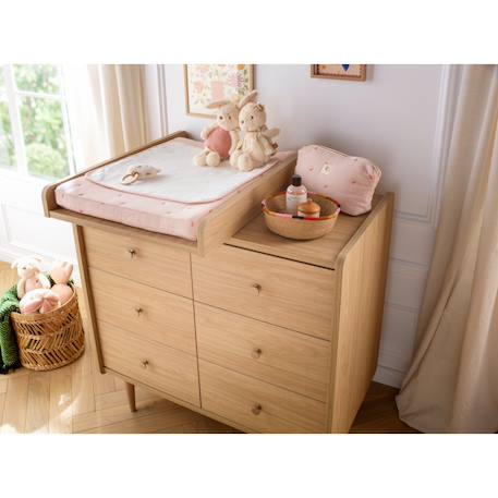Commode 6 tiroirs décor bois chêne bohême - boheme Beige 6 - vertbaudet enfant 