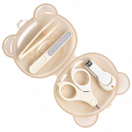Set manucure bébé avec étui ourson Écru 4 - vertbaudet enfant 