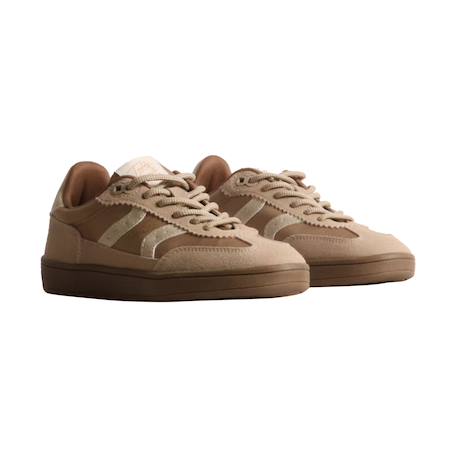 Baskets basses à lacets Beige 3 - vertbaudet enfant 