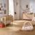 Chambre bébé duo: lit bébé 60x120, commode à langer xxl 6 tiroirs décor chêne suave - arty Marron 1 - vertbaudet enfant 
