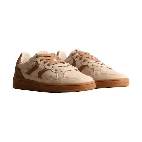 Baskets basses à lacets Beige 3 - vertbaudet enfant 