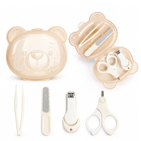 Set manucure bébé avec étui ourson Écru 5 - vertbaudet enfant 