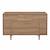 Commode 5 tiroirs et 2 portes décor chêne mokka - mokka Marron 2 - vertbaudet enfant 
