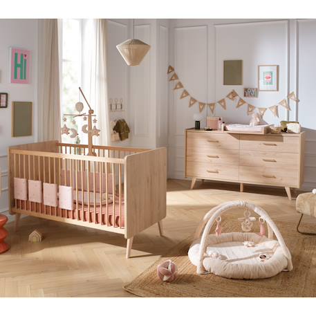 Commode 6 tiroirs xxl décor bois chêne suave - arty Marron 6 - vertbaudet enfant 