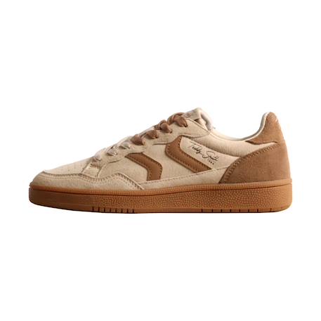 Baskets basses à lacets Beige 2 - vertbaudet enfant 