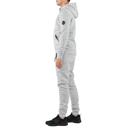 Ensemble de survêtement garçon en coton Gris clair, noir 3 - vertbaudet enfant 