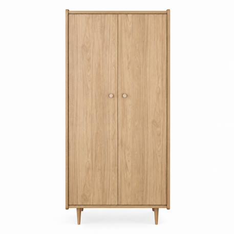 Armoire 2 portes décor bois chêne bohême - boheme Beige 2 - vertbaudet enfant 