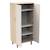 Armoire 2 portes  décor bois chêne suave et portes laquées - solene Marron/beige 2 - vertbaudet enfant 