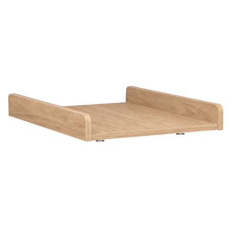 Plan à langer coulissant pour commode décor bois chêne bohême - boheme Beige 1 - vertbaudet enfant 