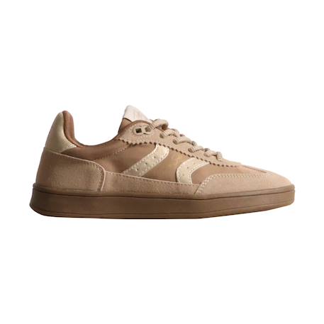 Baskets basses à lacets Beige 1 - vertbaudet enfant 