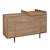 Commode 5 tiroirs et 2 portes décor chêne mokka - mokka Marron 3 - vertbaudet enfant 