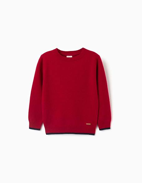 Pull en laine mélangée Rouge 1 - vertbaudet enfant 