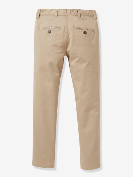 Chino garçon Beige+Marine 2 - vertbaudet enfant 