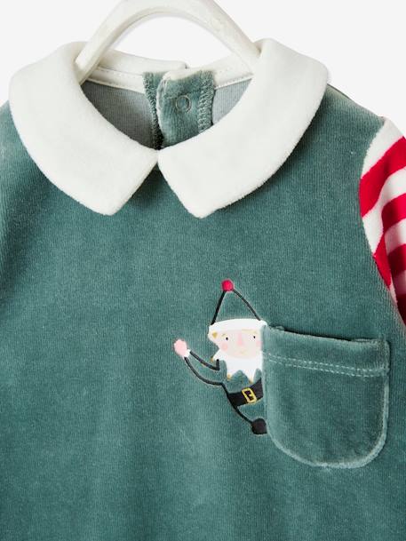 Coffret cadeau de Noël bébé mixte pyjama + bonnet Joyeux Lutin vert sapin 4 - vertbaudet enfant 