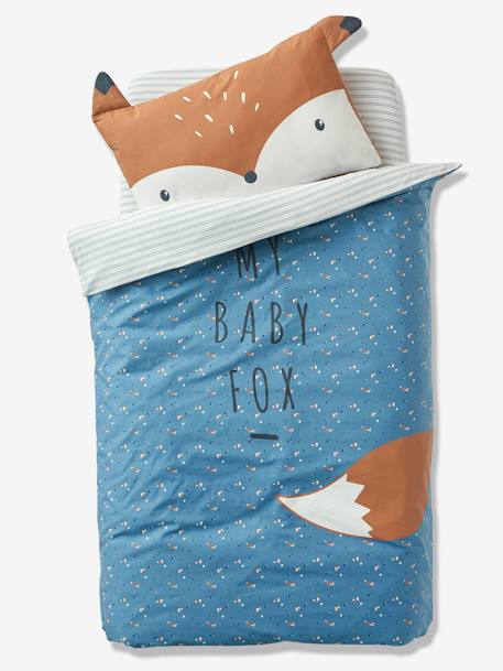 Housse de couette bébé BABY FOX bleu 1 - vertbaudet enfant 