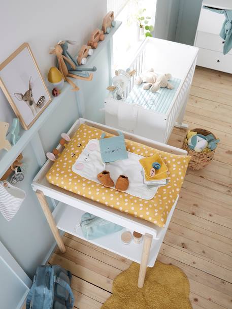 Housse matelas à langer GIRAFE ocre / multicolore 2 - vertbaudet enfant 