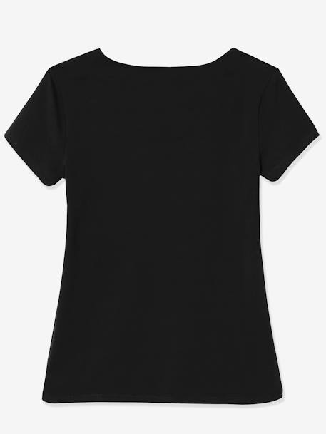 Lot de 2 T-shirts cache-coeur grossesse et allaitement LOT MARINE/GRIS+noir 12 - vertbaudet enfant 