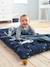 Matelas de sol avec pompons bleu foncé 1 - vertbaudet enfant 