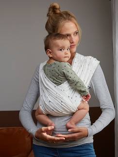 oeko-tex-Puériculture-Porte bébé, écharpe de portage-Porte-bébé 2 bandeaux à croiser sans nouage