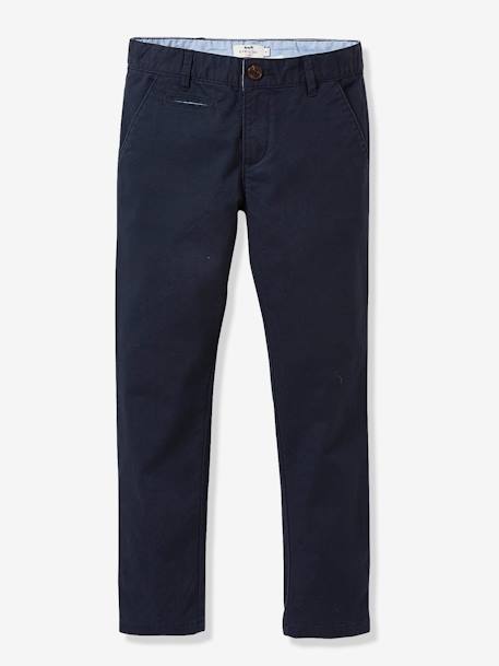 Chino garçon Beige+Marine 4 - vertbaudet enfant 