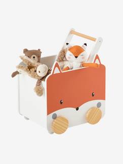 Idées cadeaux bébés et enfants-Chambre et rangement-Rangement-Coffre, rangement jouet-Coffre à roulettes Renard