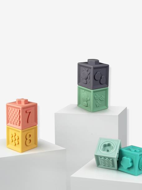 Mes premiers cubes éducatifs - Babytolove PASTEL MULTICOLORE 5 - vertbaudet enfant 