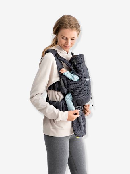 Porte-bébé physiologique BabyBjörn Move Mesh 3D ANTHRACITE+beige 6 - vertbaudet enfant 