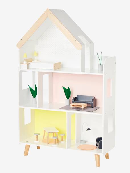 Maison de poupée mannequin en bois FSC® multicolore 2 - vertbaudet enfant 