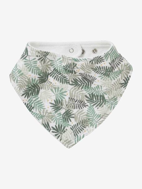 Lot 3 bavoirs bandanas en gaze de coton Bord de mer+Broceliande+Dans les bois+Hanoi+Hérisson+Hygge+lot renard+Mon coeur+Tanzanie 18 - vertbaudet enfant 