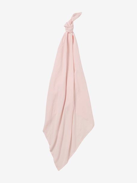 Lot de 2 maxi langes 120x120 cm pour emmaillotage marine/blanc+rose/fleurs 9 - vertbaudet enfant 