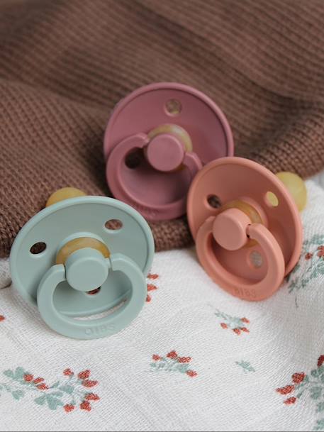 Lot de 2 sucettes-tétines Colour, taille 1 de 0 à 6 mois Blush & Vanilla+Deep space & Petrol blue+Iron & baby blue+Night Blush & vanilla glow+Sage & hunter green+Woodchuck & blush 18 - vertbaudet enfant 