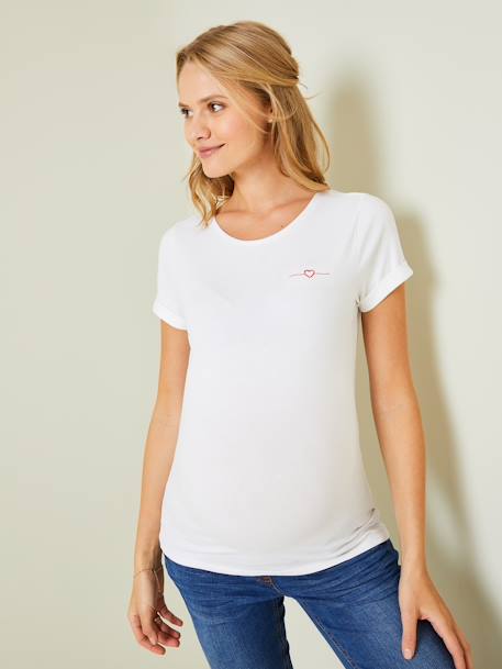 T-shirt maman à personnaliser Oeko-Tex® blanc 3 - vertbaudet enfant 